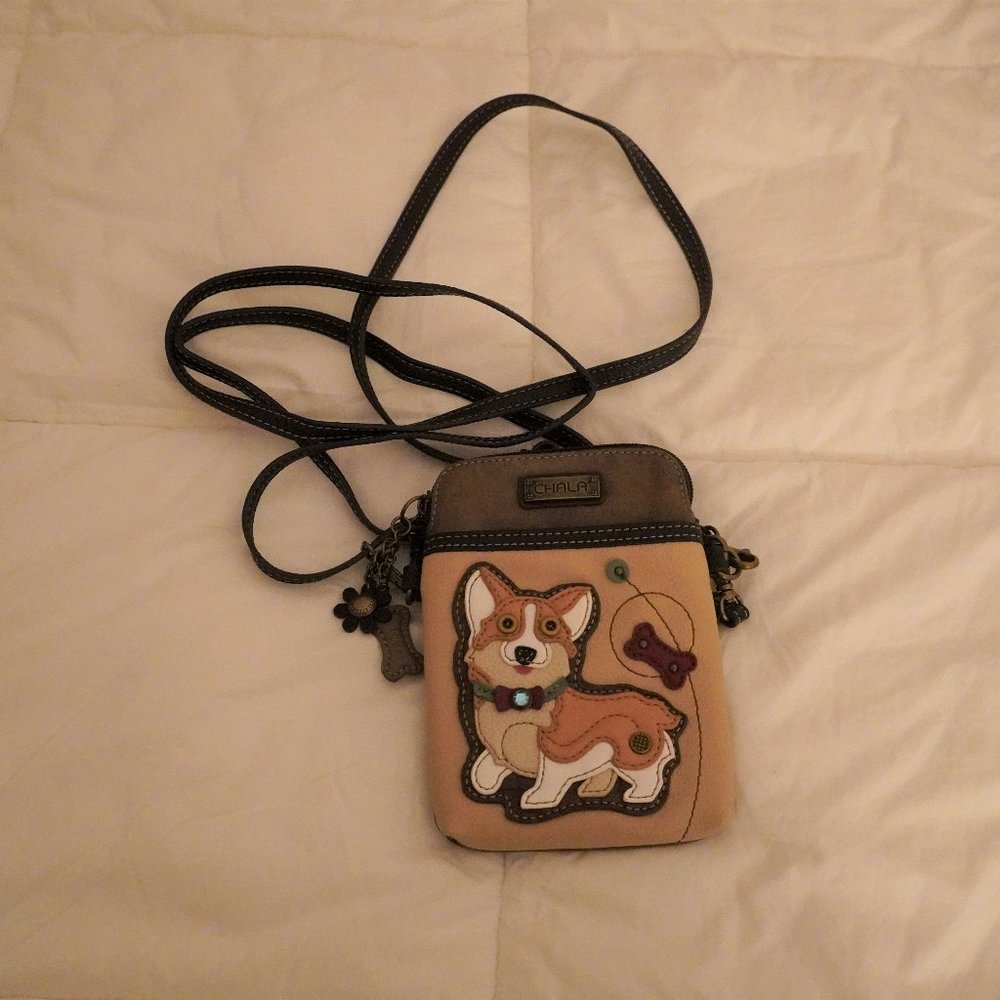 New W/out Tags Faux Leather Corgi Crossbody Purse by Chala